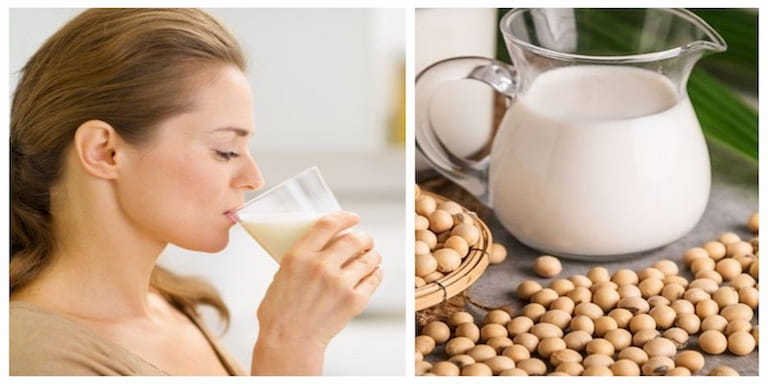 Chế độ uống sữa đậu nành